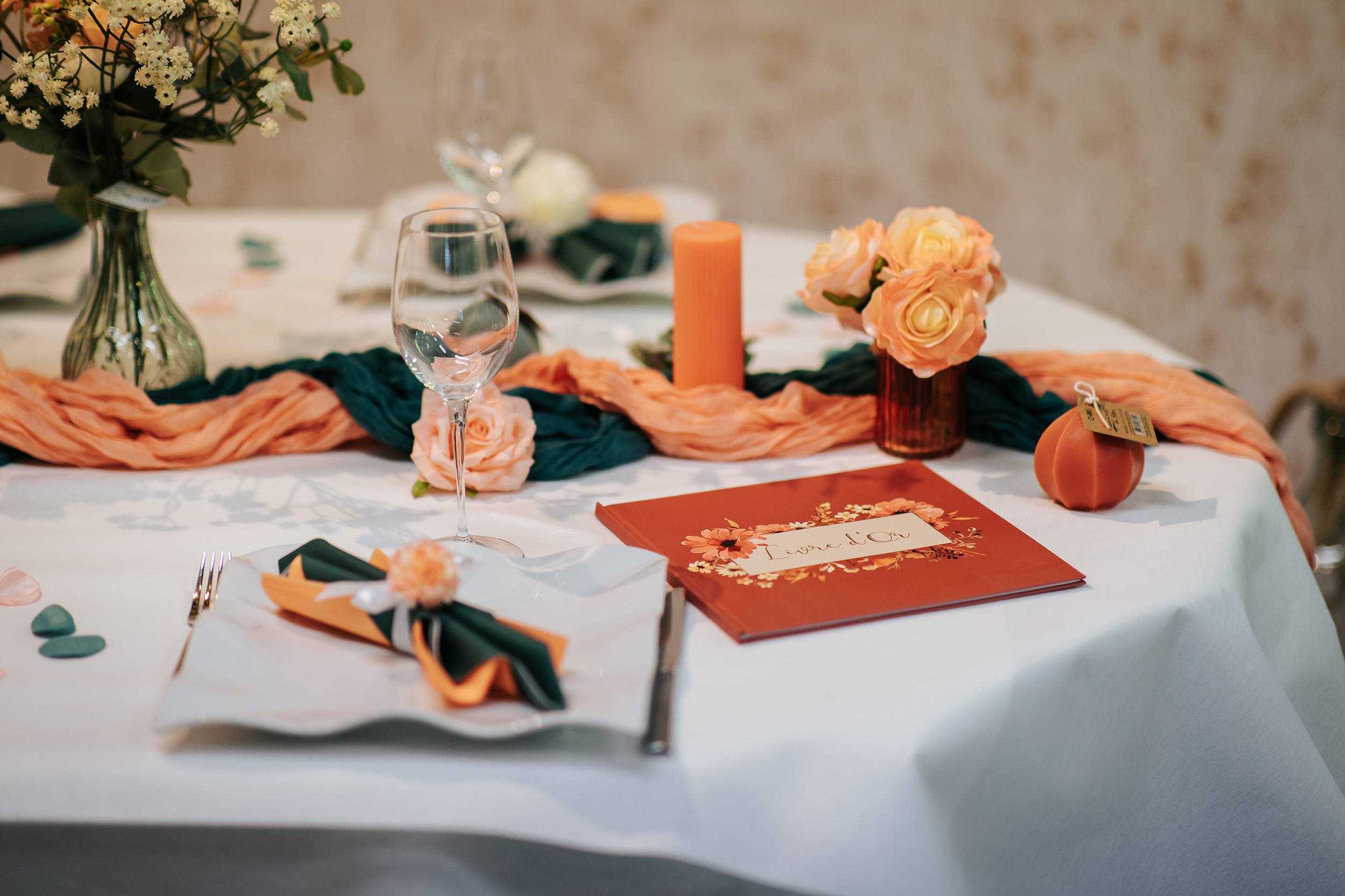 Décoration et vaiselle de mariage