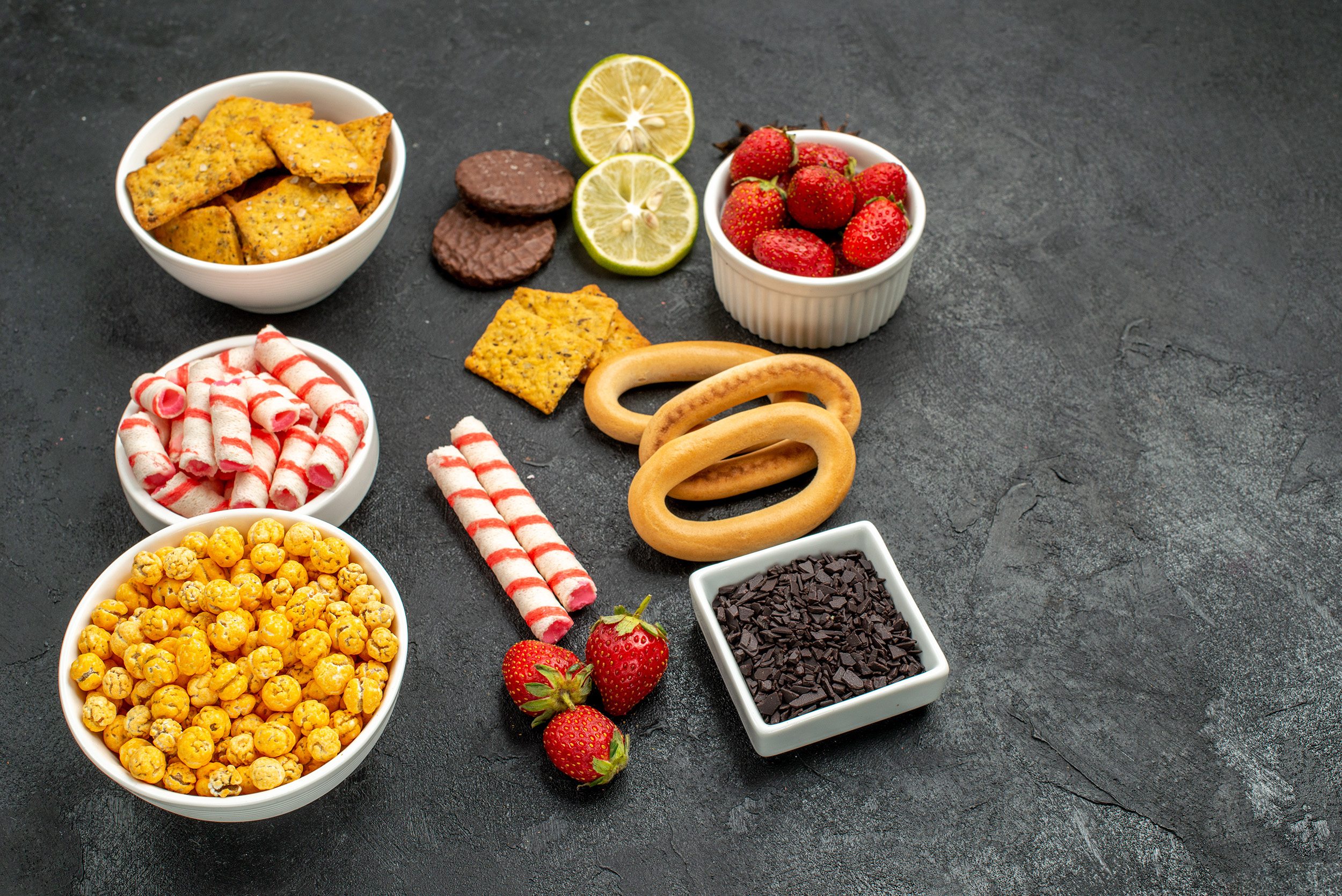 Fourniture de mini-snack salés et sucrés surgelés